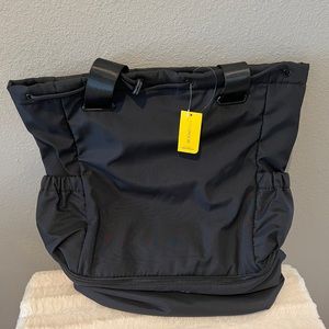 Black Beyond yoga gym bag/backpack.
